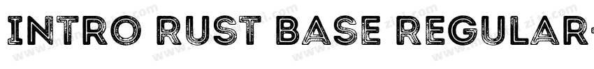 Intro Rust Base Regular字体转换
